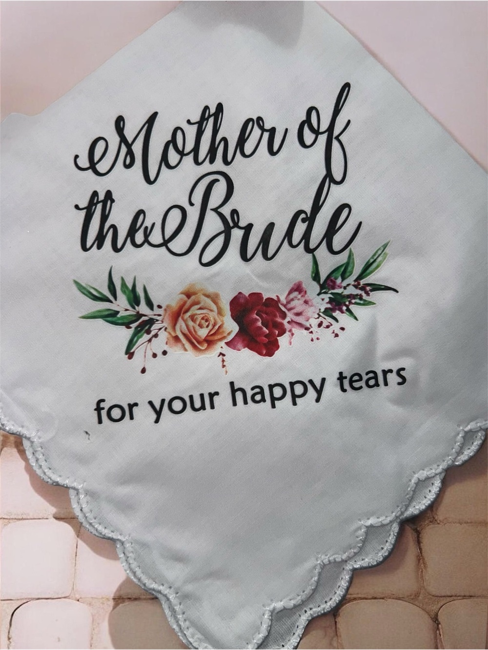 Mother of the bride bundle-insulated tumbler & handkerchief - Picture 3 of 4